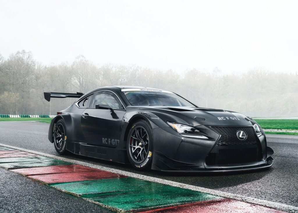 Download Lexus Rc F Gt, Black, Racing, Cars, Side View