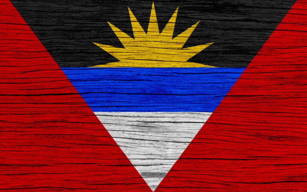Download wallpapers Flag of Antigua and Barbuda, k, North America