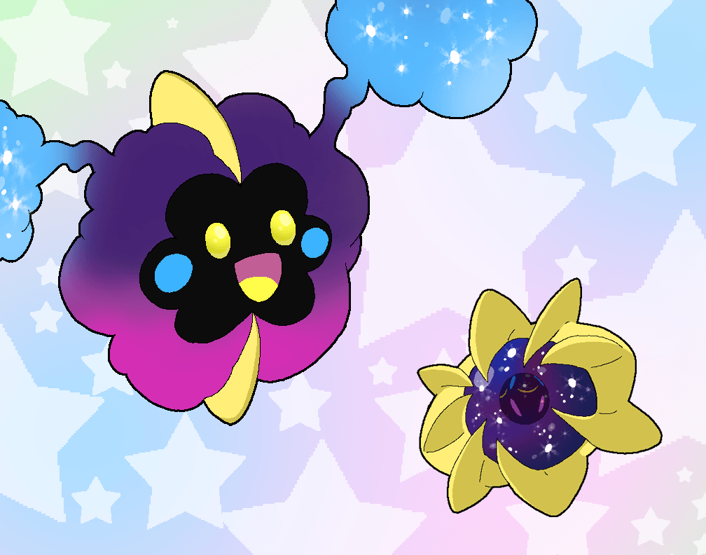 Cosmog and Cosmoem by Rotommowtom