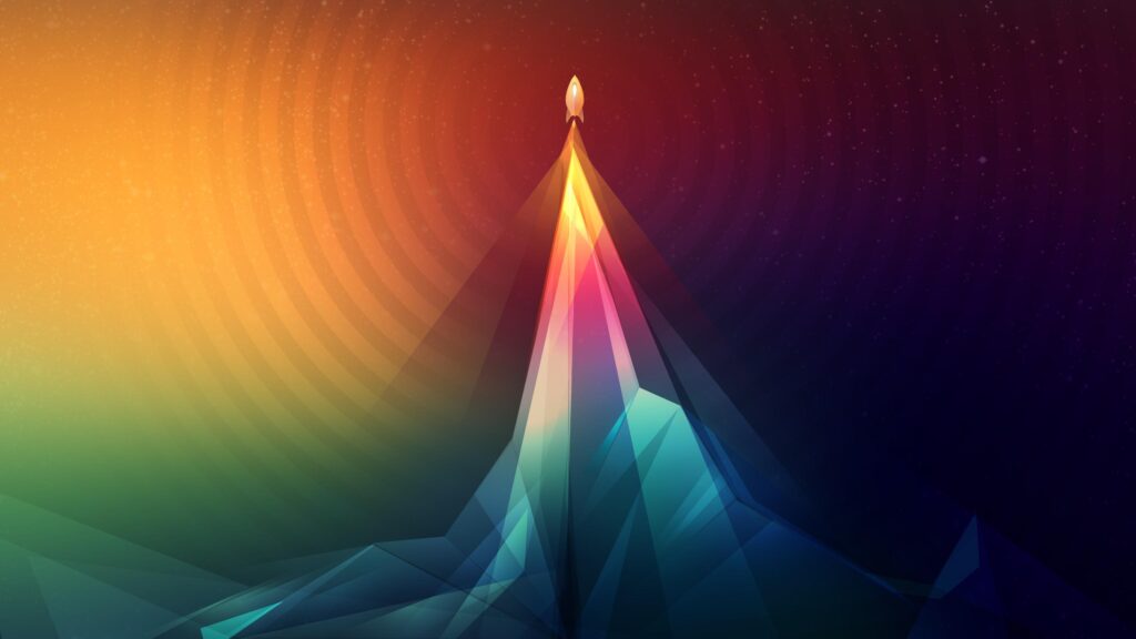 Psychedelic Rocket Launch  wallpapers