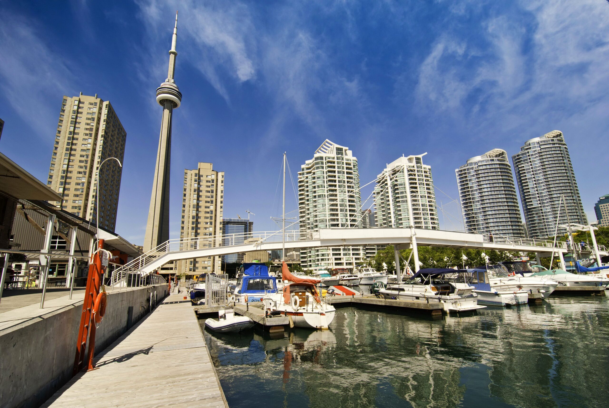 Canada Toronto Rivers Skyscrapers Cities