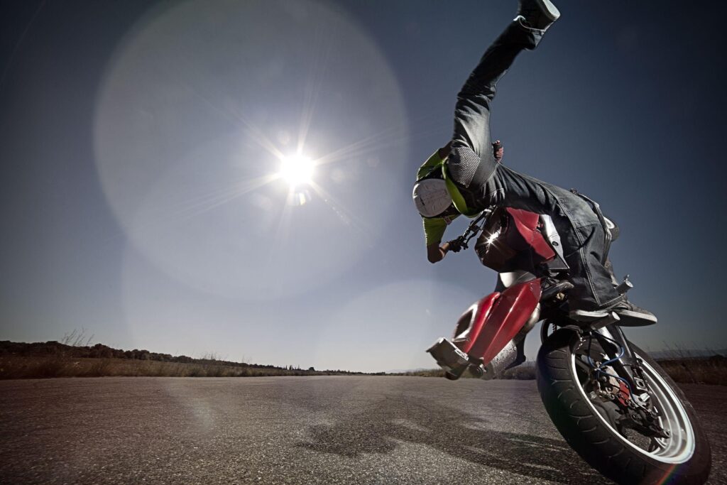 Motorbike stunt rider wwwstreets