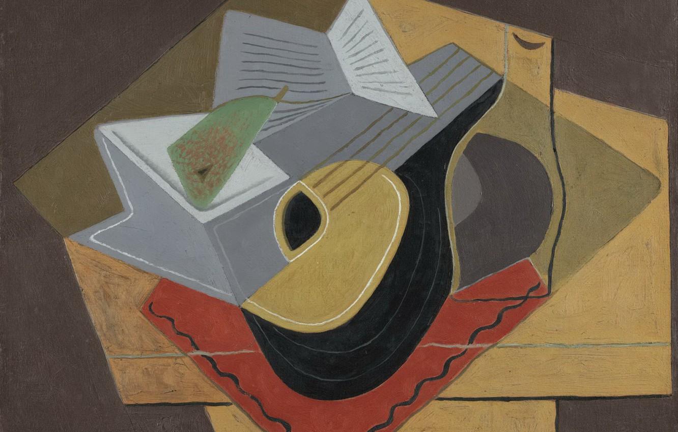 Wallpapers cubism, , Juan Gris, Black mandolin Wallpaper for desktop
