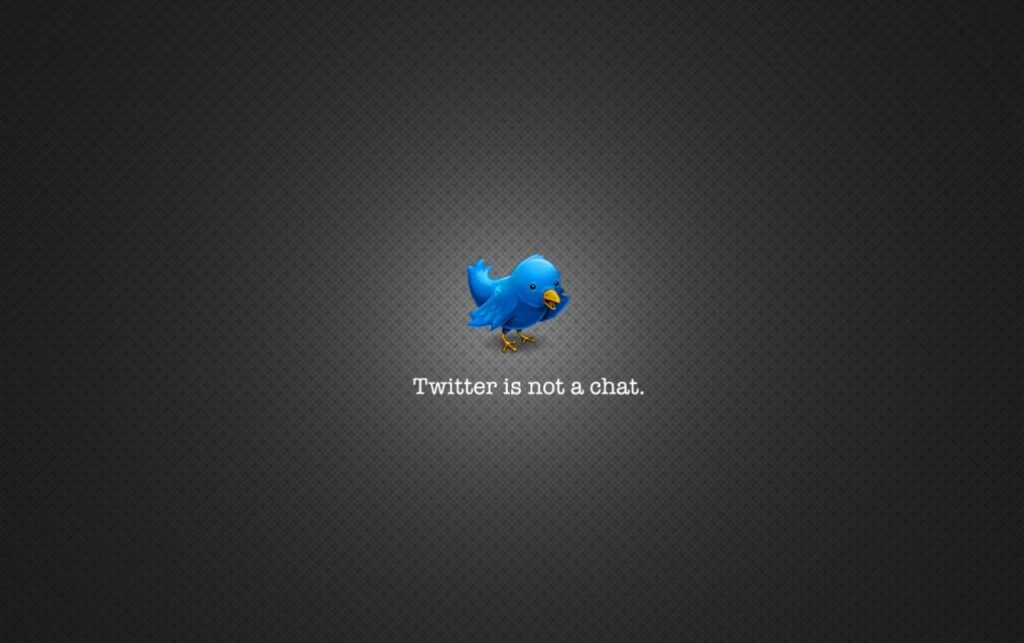 Twitter is not a chat wallpapers