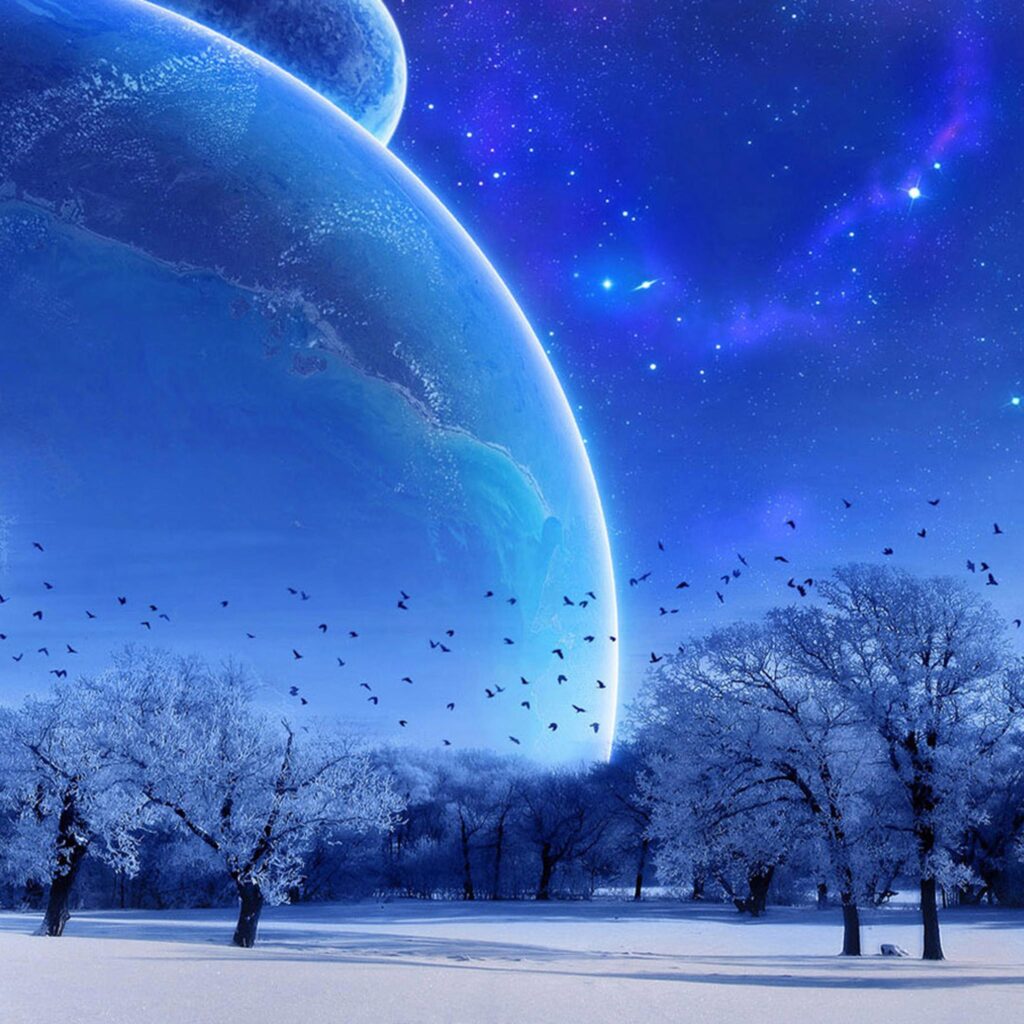 Space art landscape iPad Air Wallpapers