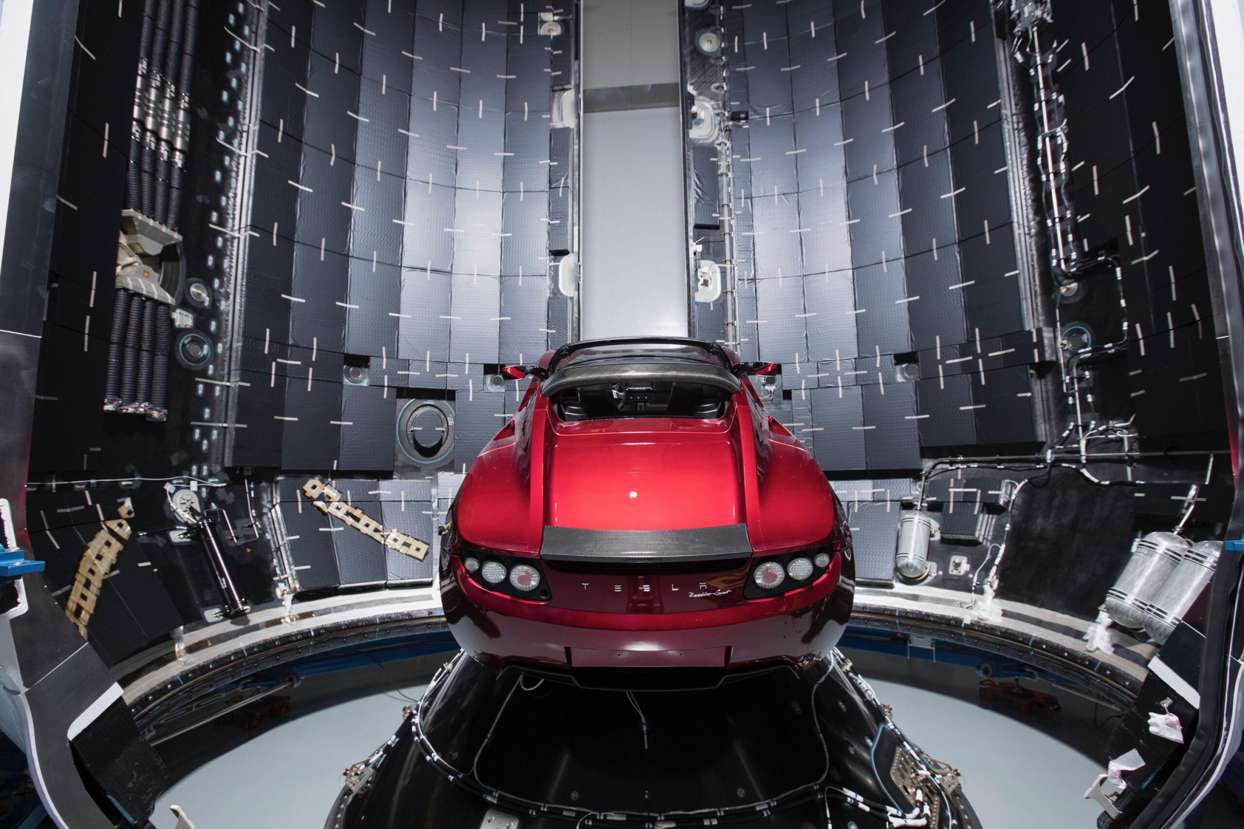 Space X Tesla Roadster Waiting For Space, 2K Cars, k Wallpapers