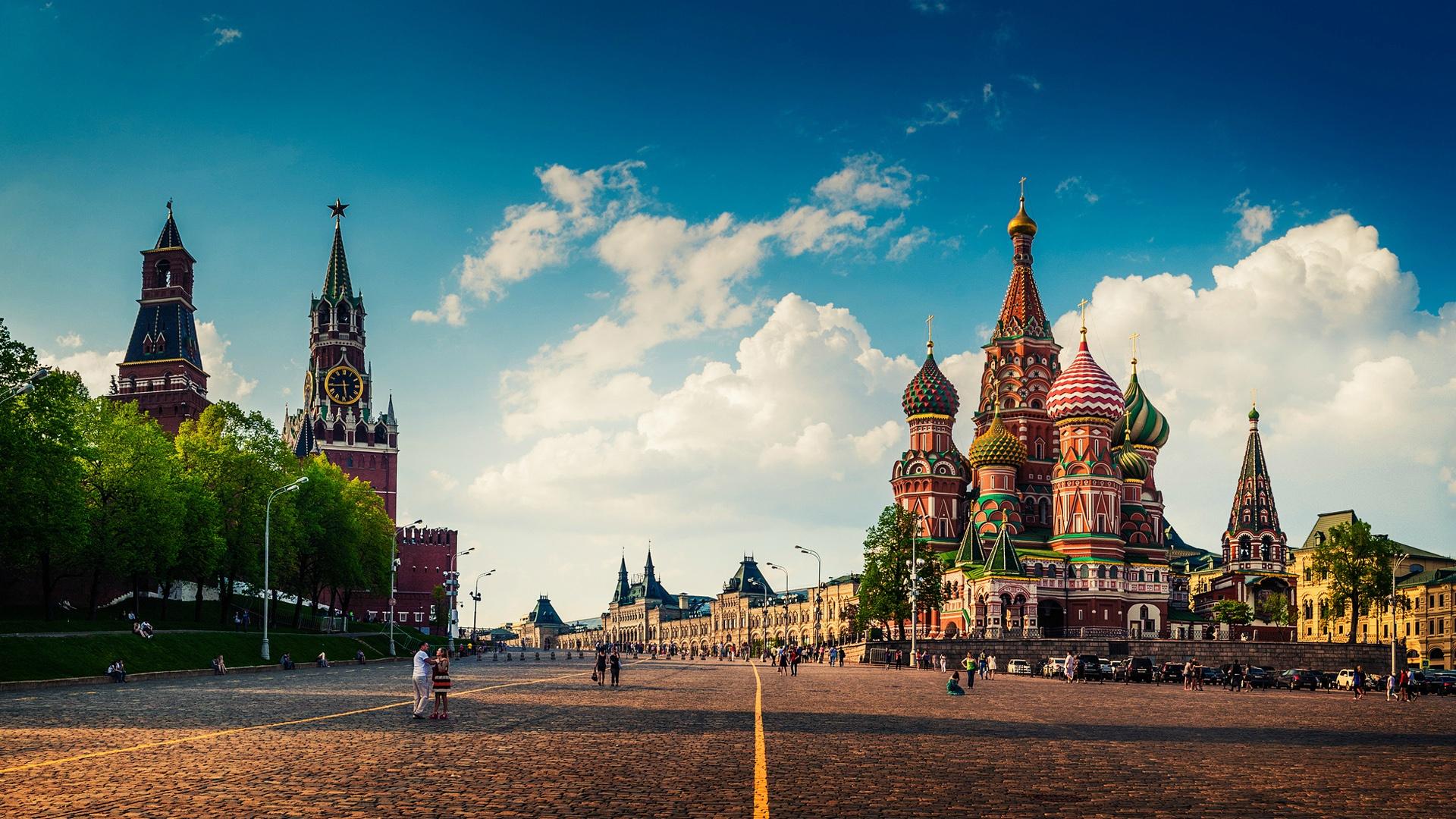 Wallpapers Moscow, Red Square, city landscape 2K K