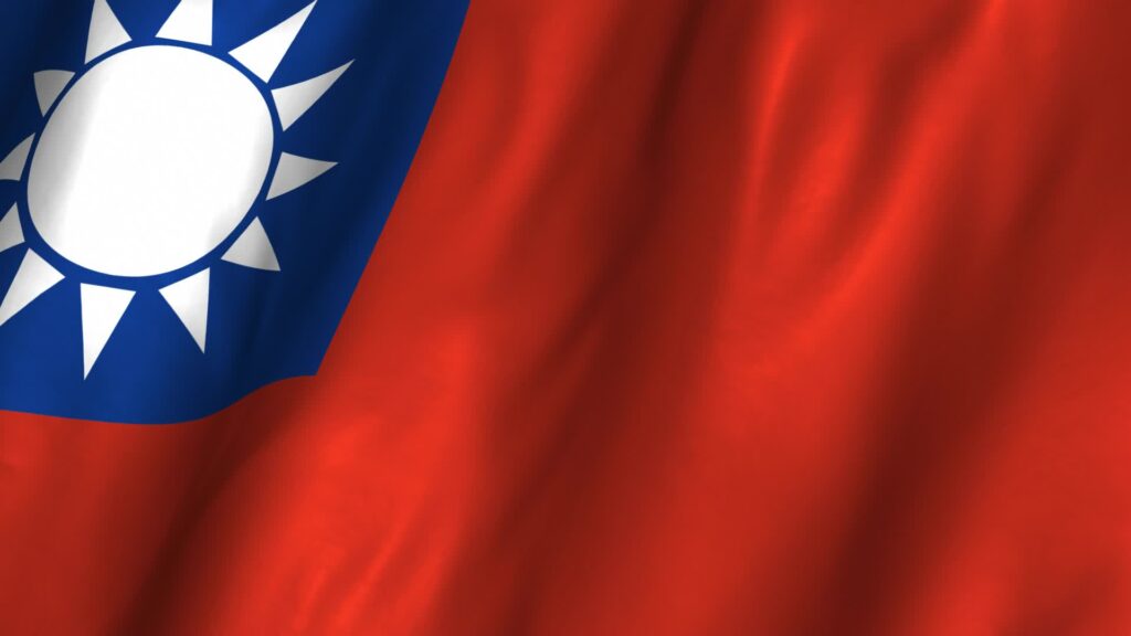 Taiwan Flag Waving 2K Wallpaper, Backgrounds Wallpaper