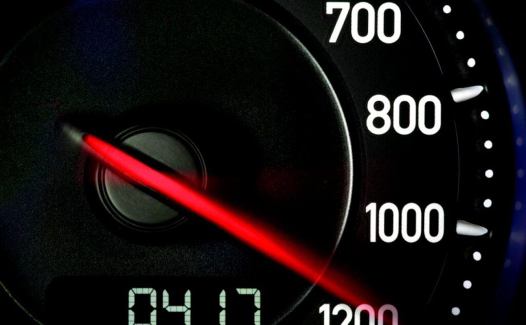 Bugatti Speedometer Mph