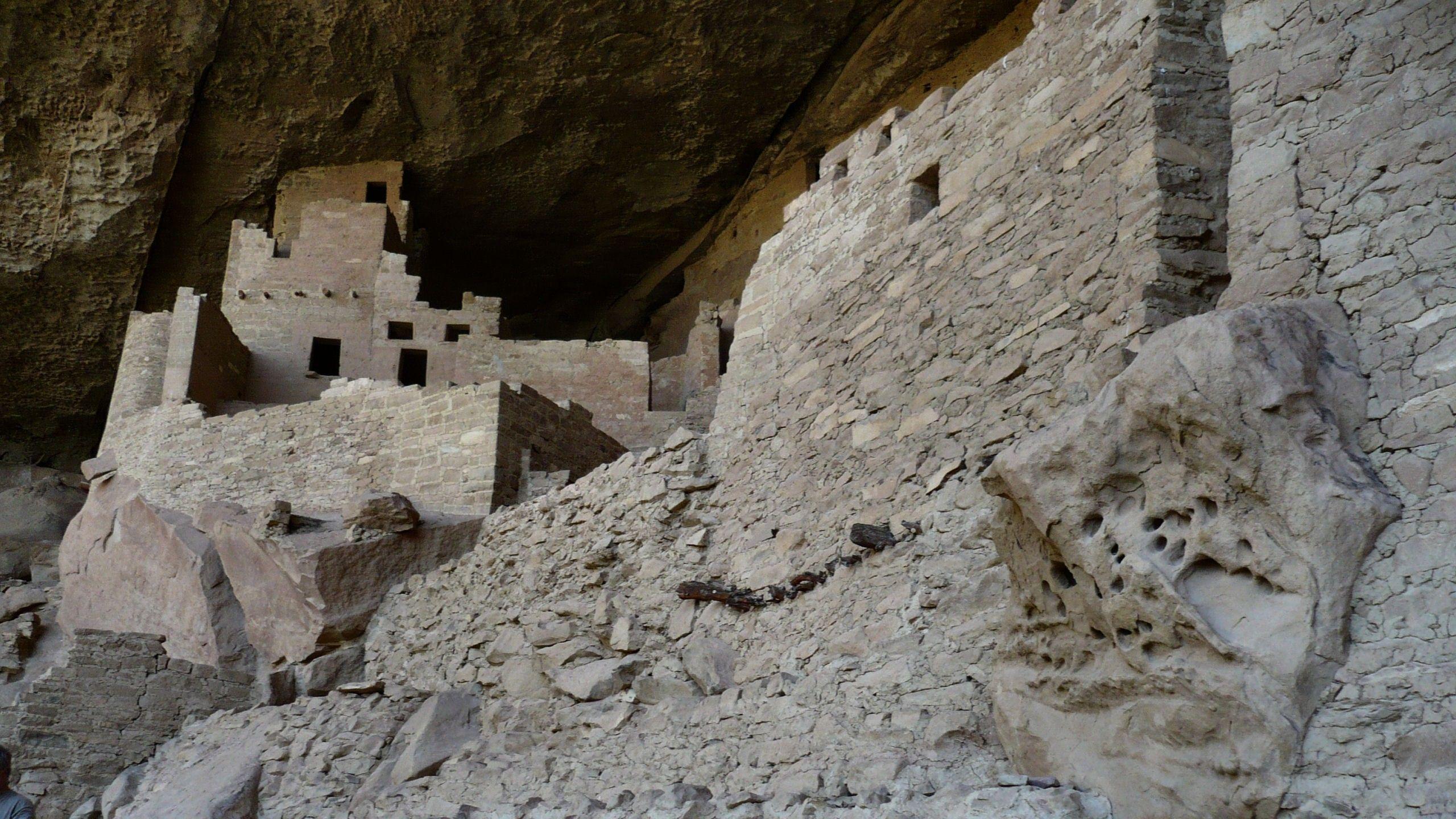 Ancient Cliff Palace Mesa Verde Wide Sceen Photography USA Native