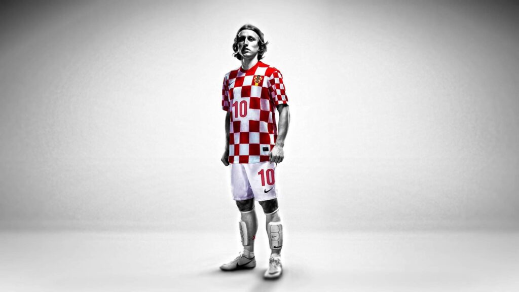 Luka Modric Croatian Striker Photo