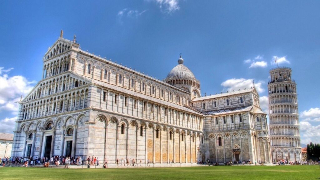HD Cathedral Leaning Tower Of Pisa Hdr Wallpapers