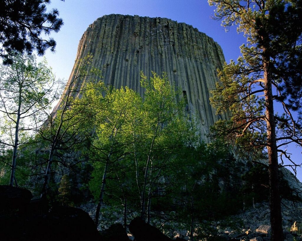 Download wallpapers devils tower national monument, wyoming