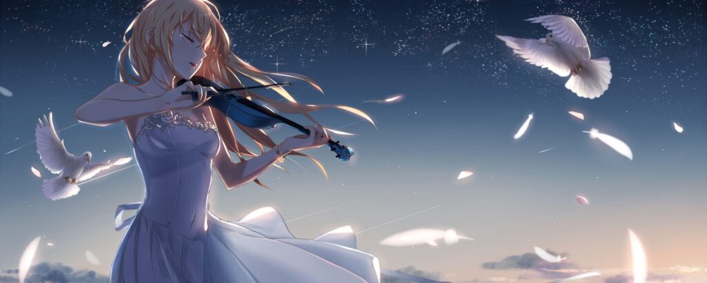 Download Wallpapers Shigatsu wa kimi no uso, Kaori