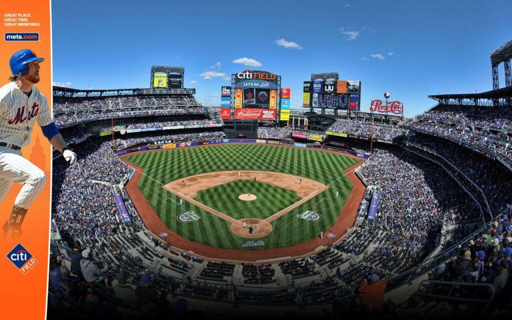 Baseball stadium New York Mets free desk 4K backgrounds and