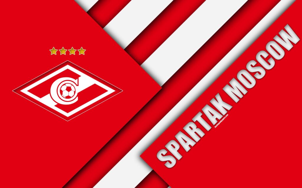 Download wallpapers FC Spartak Moscow, k, material design, red