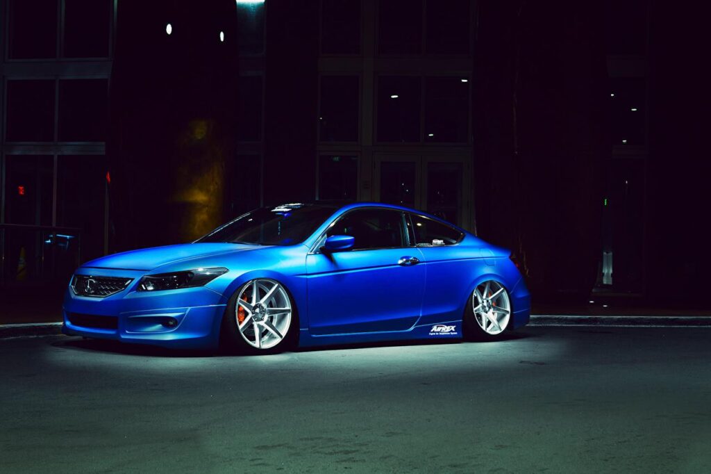 Wallpapers Honda Accord Blue Side automobile