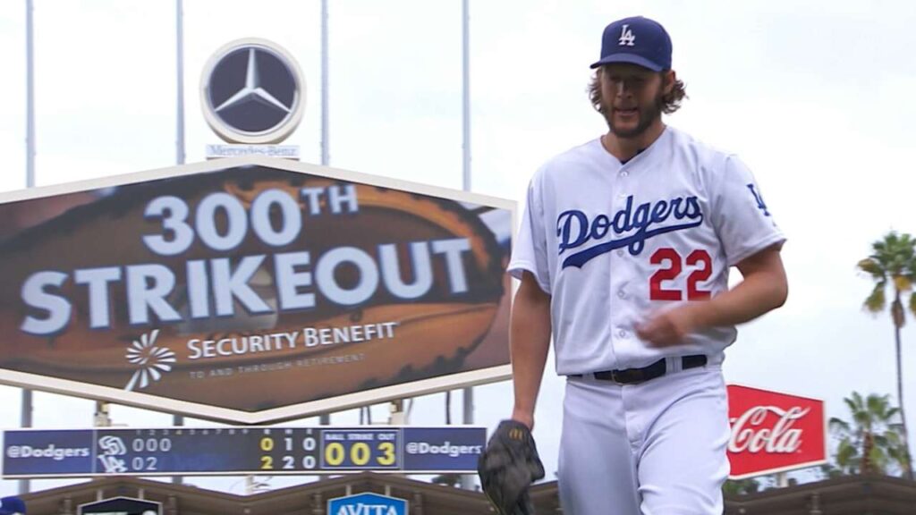 Clayton Kershaw posts strikeouts in