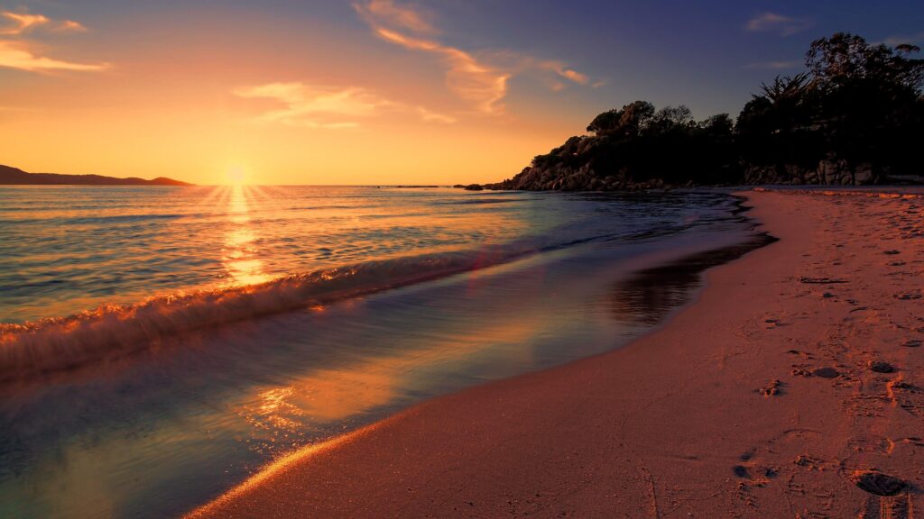 Sea Sunset Beach Sunlight Long Exposure k, 2K Nature, k Wallpapers