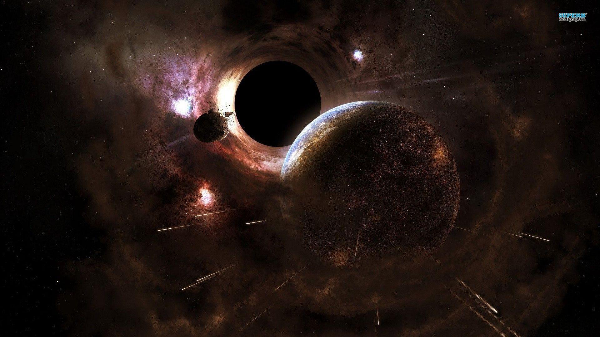 Planet and black hole wallpapers