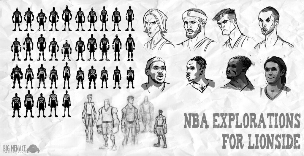 NBA Legends Silhouette Sheet by Zatransis
