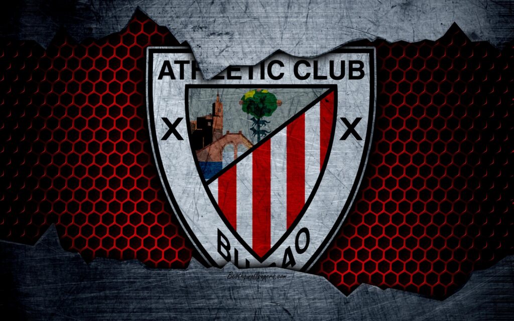 Download wallpapers Athletic Bilbao, k, La Liga, football, emblem