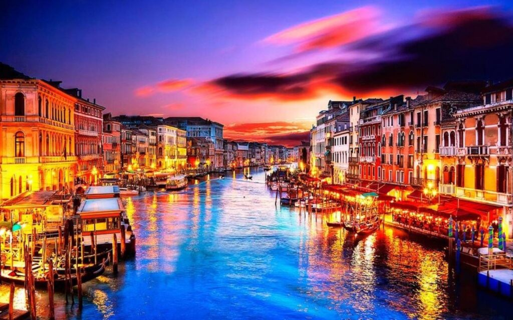 Venice Italy at Night