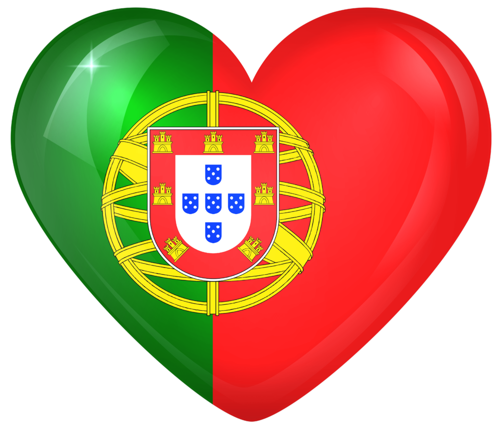 Portugal Large Heart Flag Wallpaper?m=