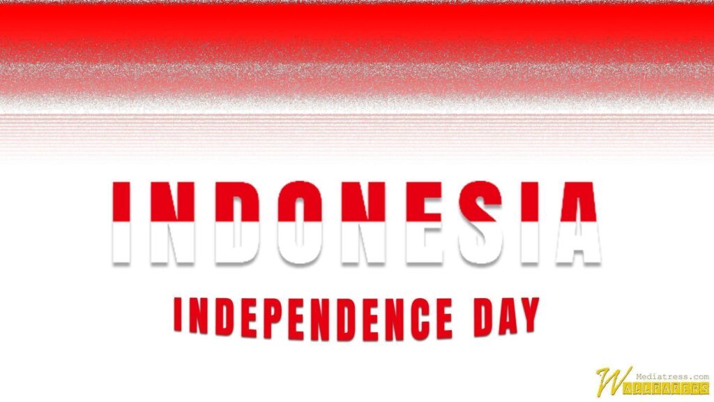 Indonesian Independence Day With The National Flag