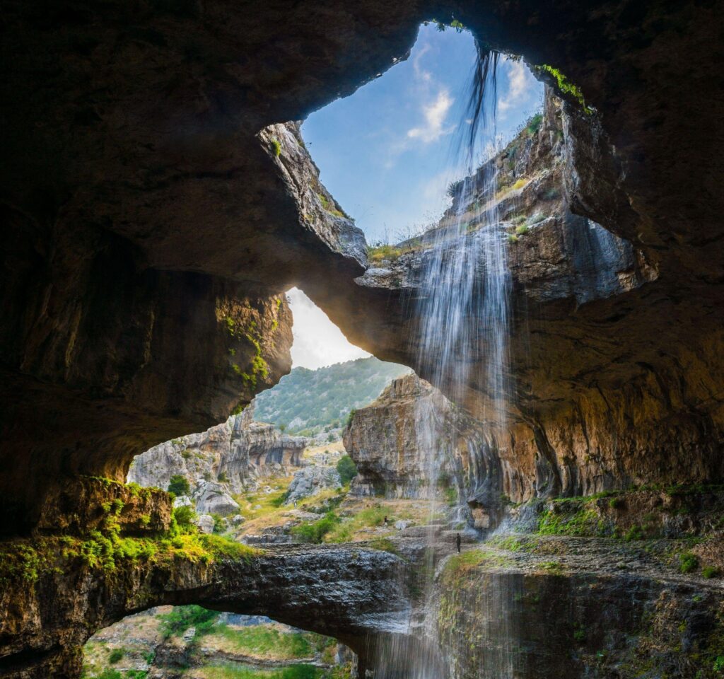 Cave, Waterfall, Gorge, Lebanon, Erosion, Nature, Landscape