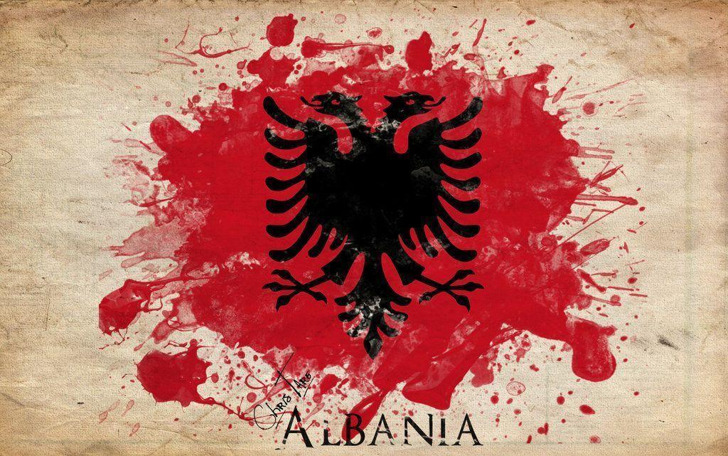 Albania Kosova Typography Map by ChRsAlbo
