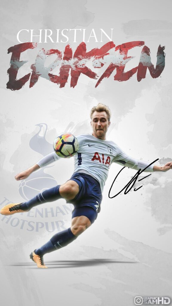 Christian Eriksen phone wallpapers | by GraphicSamHD on