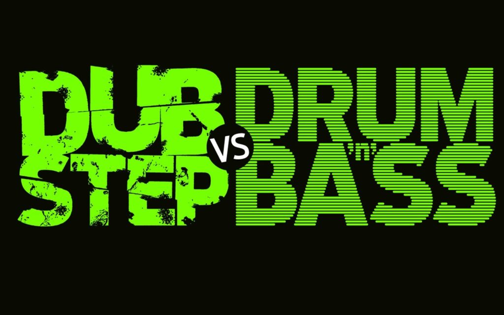Drum and bass dubstep text typography wallpapers