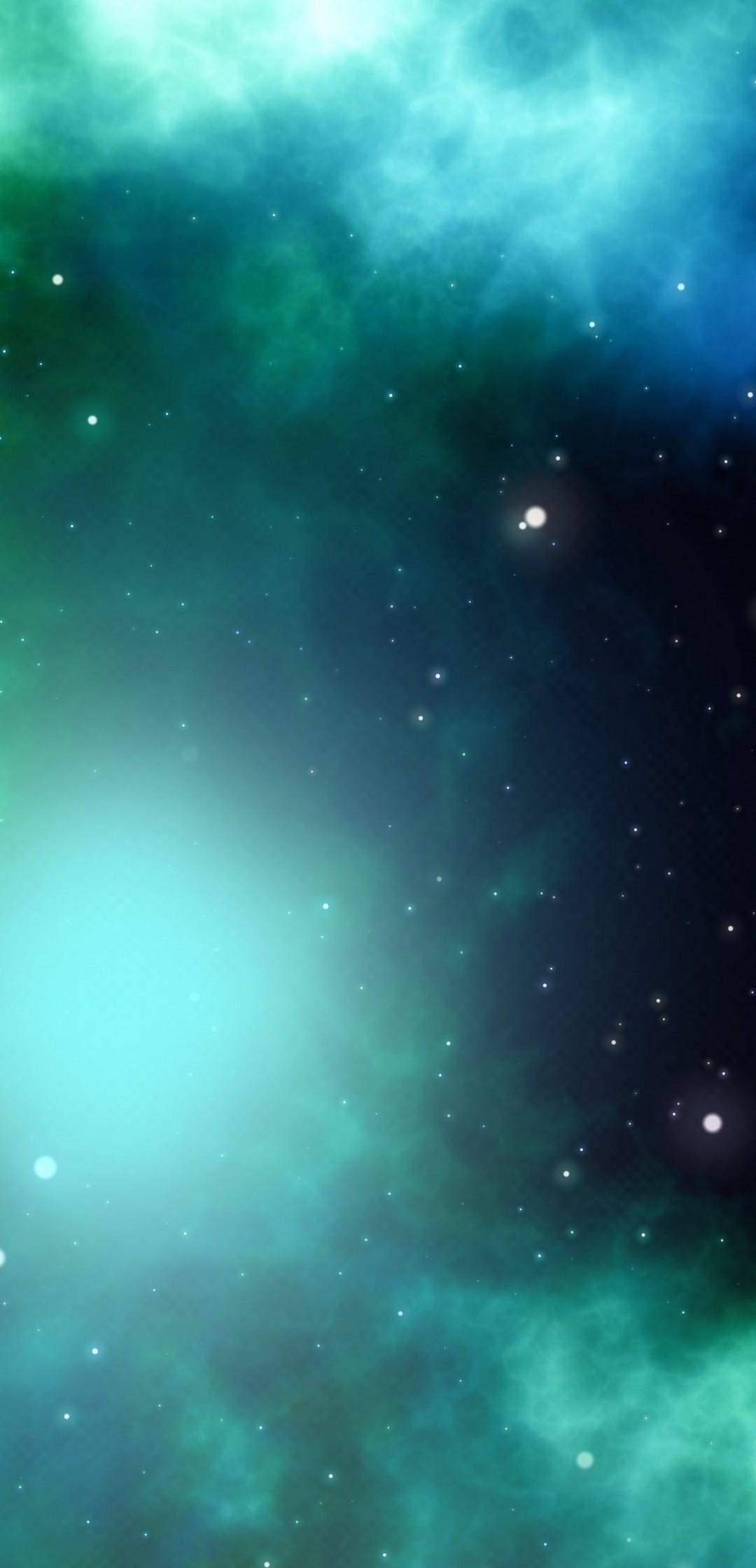 Download Green Nebula, Stars, Cosmos, Galaxy Wallpapers