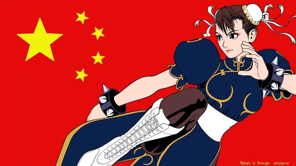 Street Fighter, Chun Li, China, Flag Wallpapers 2K | Desk 4K and