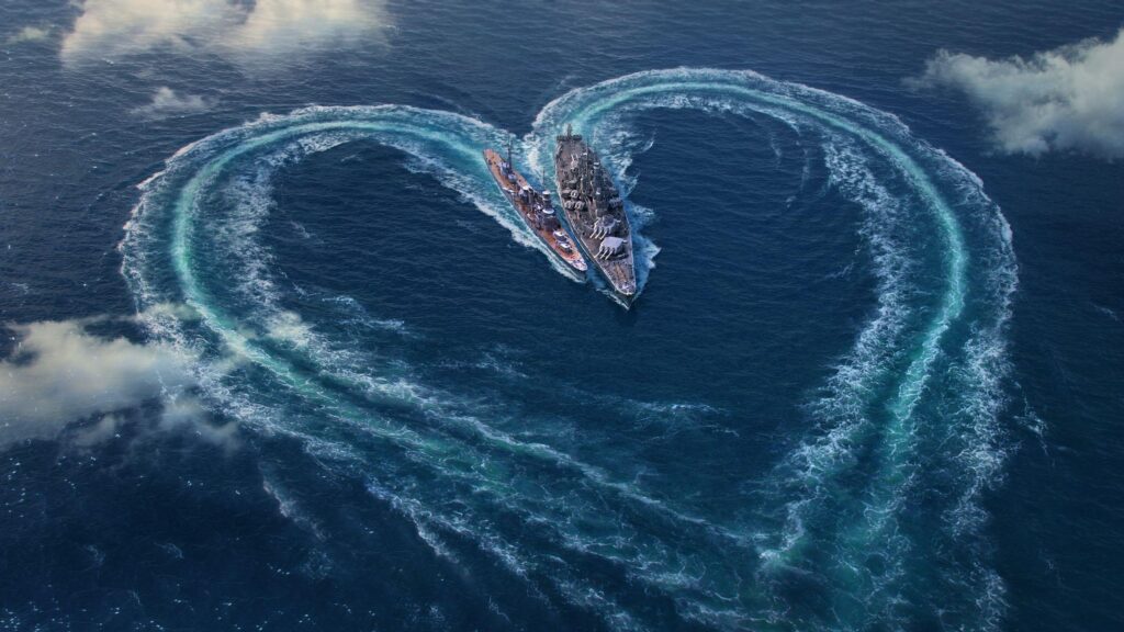 Wallpapers Love heart, World of Warships, Valentine’s Day, HD, Love