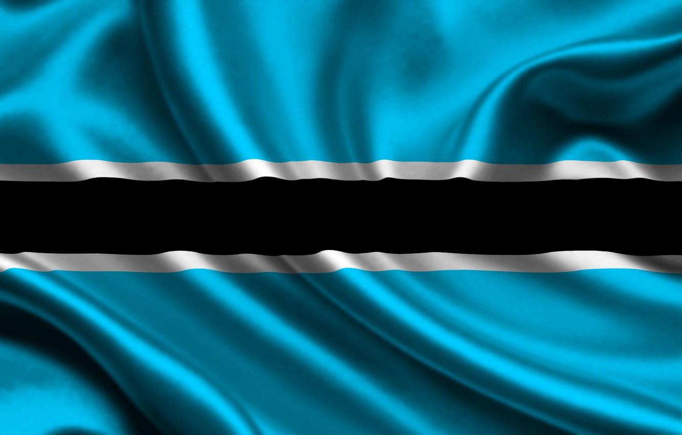 Wallpapers White, Flag, Strip, Blue, Black, Texture, Flag, Botswana