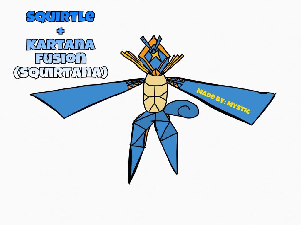 Squirtle and Kartana Fusion!
