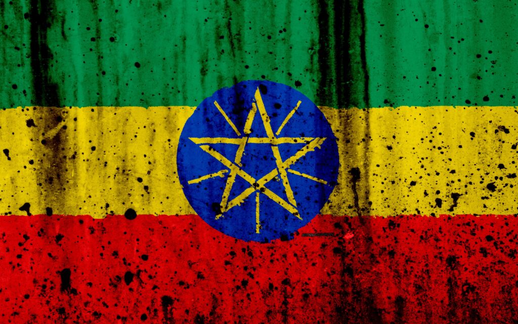 Download wallpapers Ethiopia flag, k, grunge, flag of Ethiopia