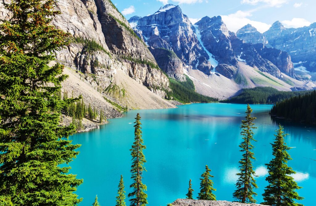 Wallpapers Moraine Lake, Banff National Park, Rocky Mountains, K