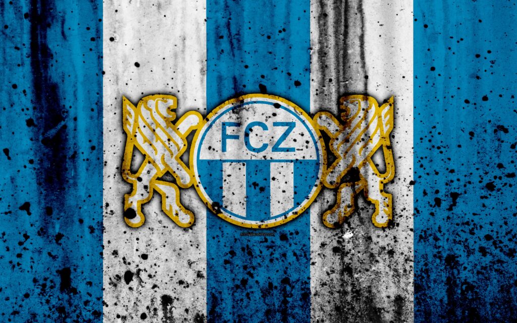 Download wallpapers FC Zurich, K, logo, stone texture, grunge