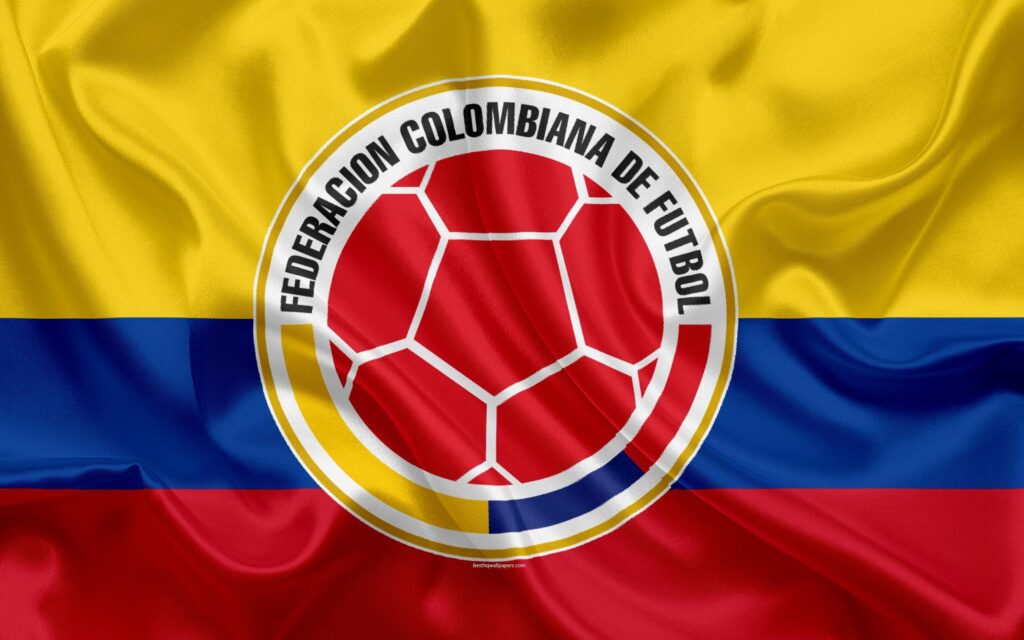 Download wallpapers Colombia national football team, logo, emblem