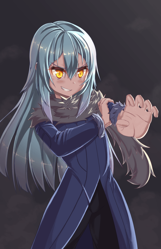 OCFanart Rimuru Tempest Preparing to Cast Slime Datta Ken anime