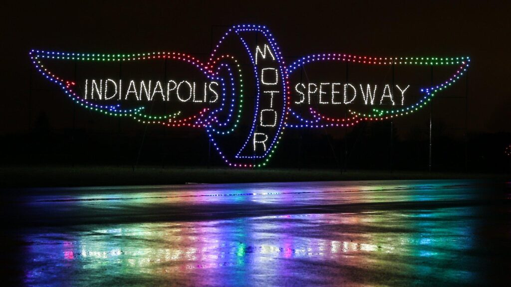 See What the Indianapolis Motor Speedway Looks Like Decorated With