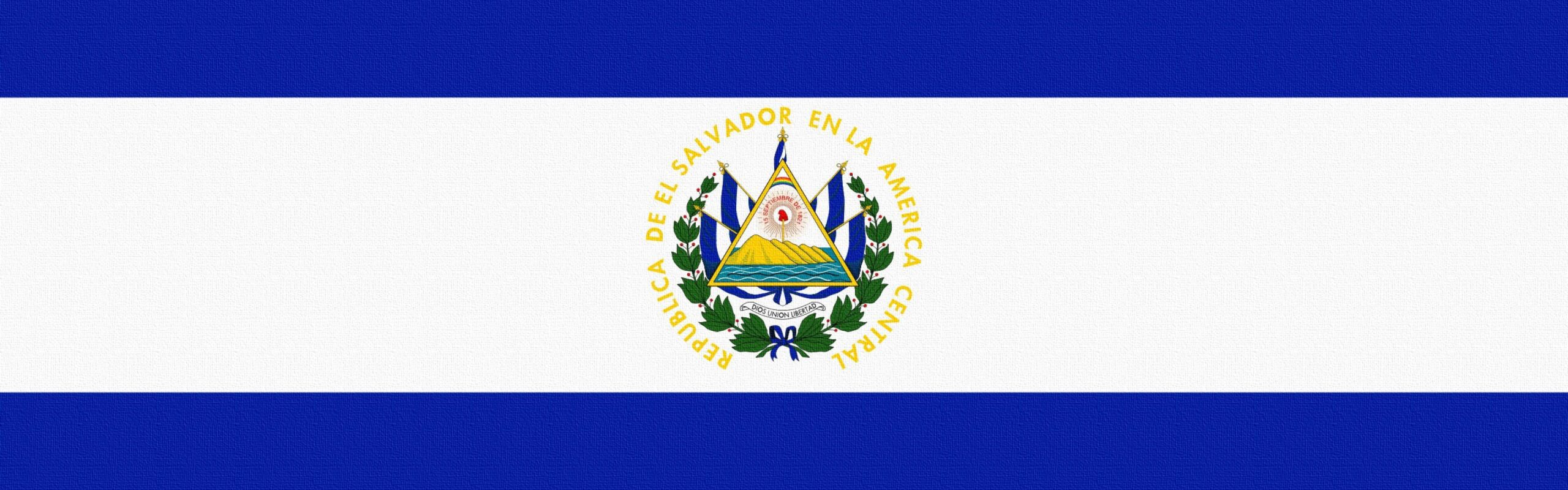 Download Wallpapers flag, el salvador, lines, symbols