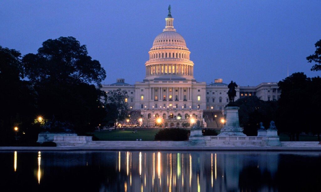 Best Evening Time Wallpapers Of The United States Capitol Building In