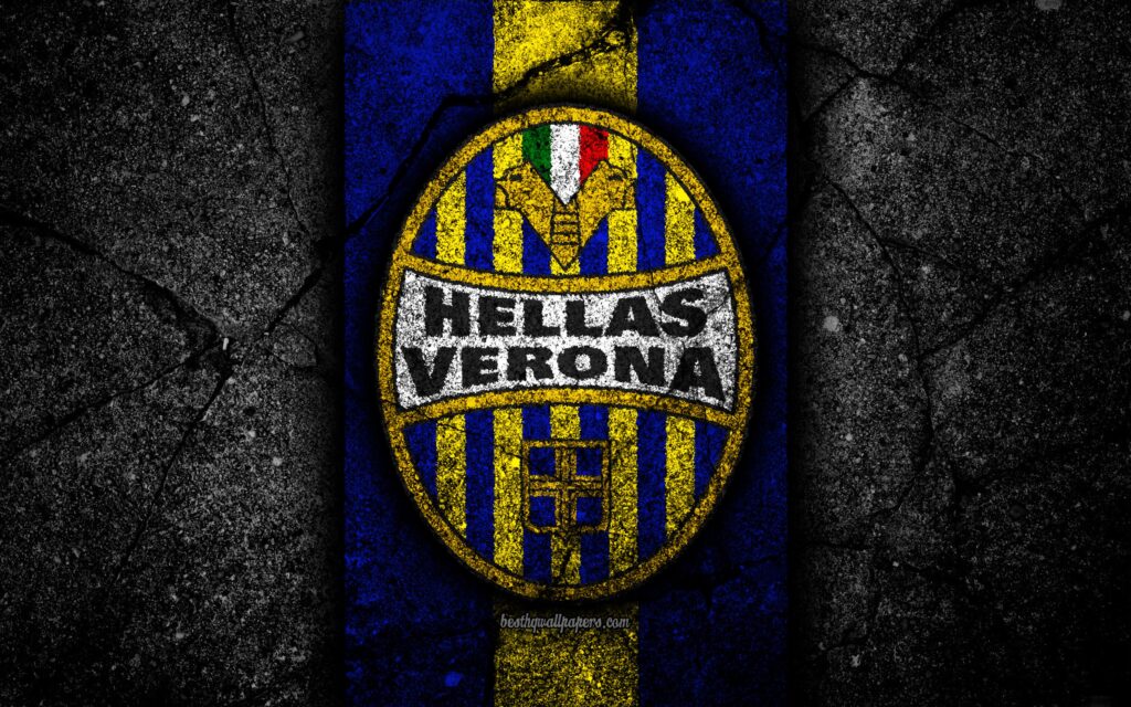 Download wallpapers k, Hellas Verona FC, logo, Serie B, football