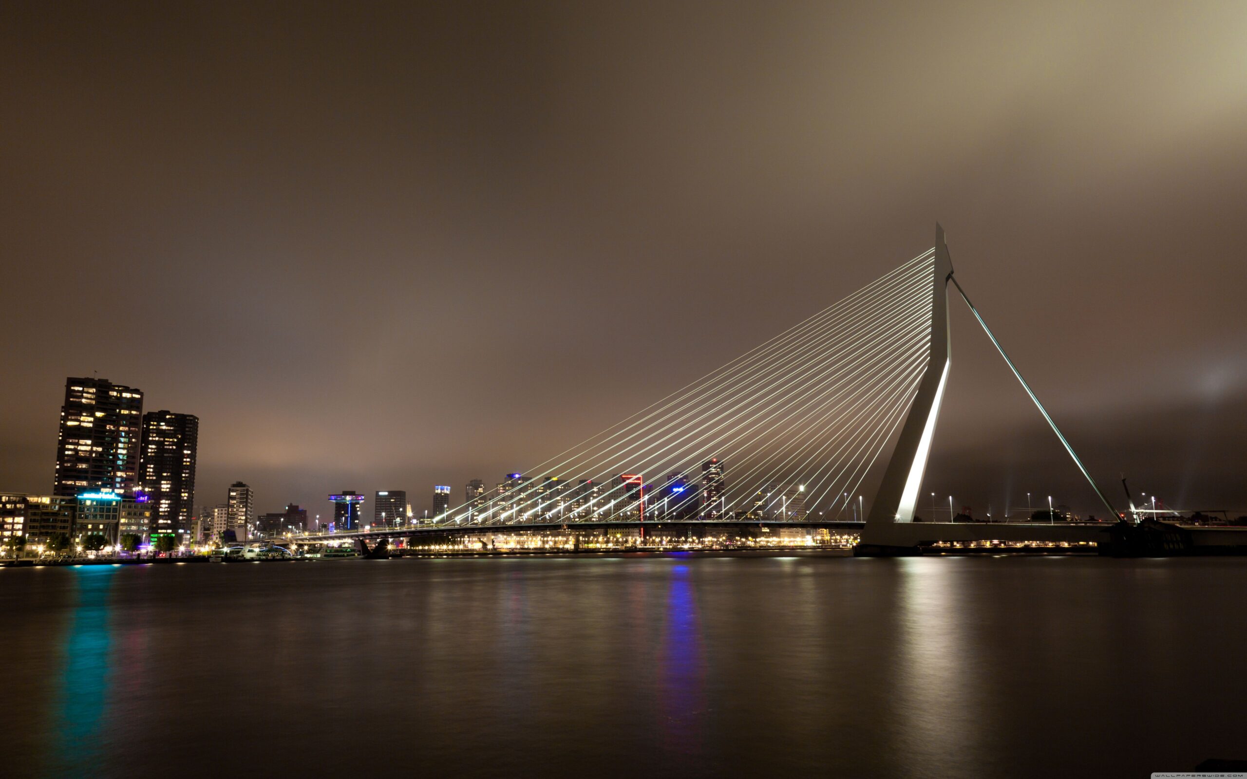 Erasmus Bridge, Rotterdam, The Netherlands ❤ K 2K Desktop