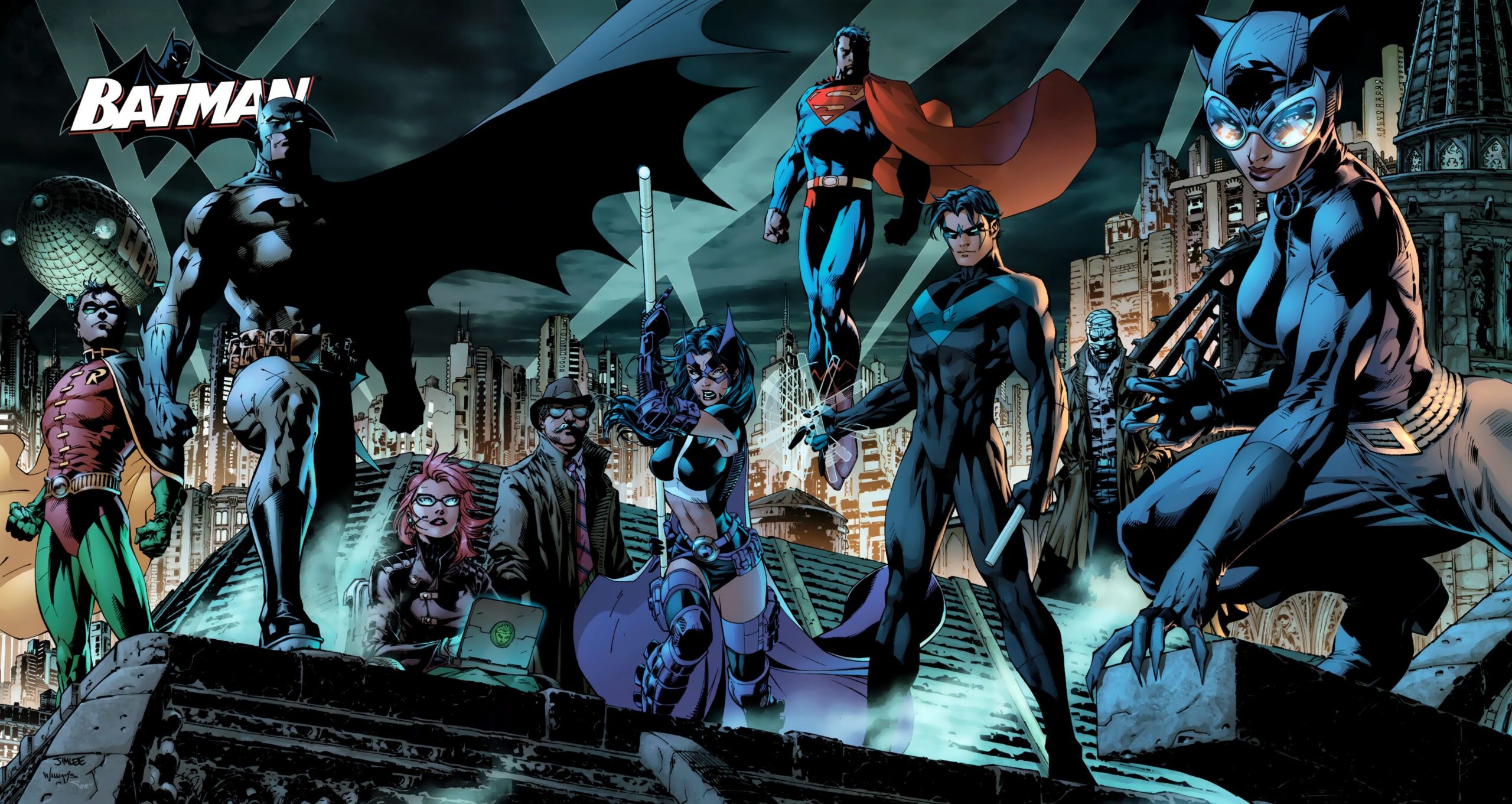 Batman, DC Comics, Nightwing, Jim Lee, Barbara Gordon Wallpapers