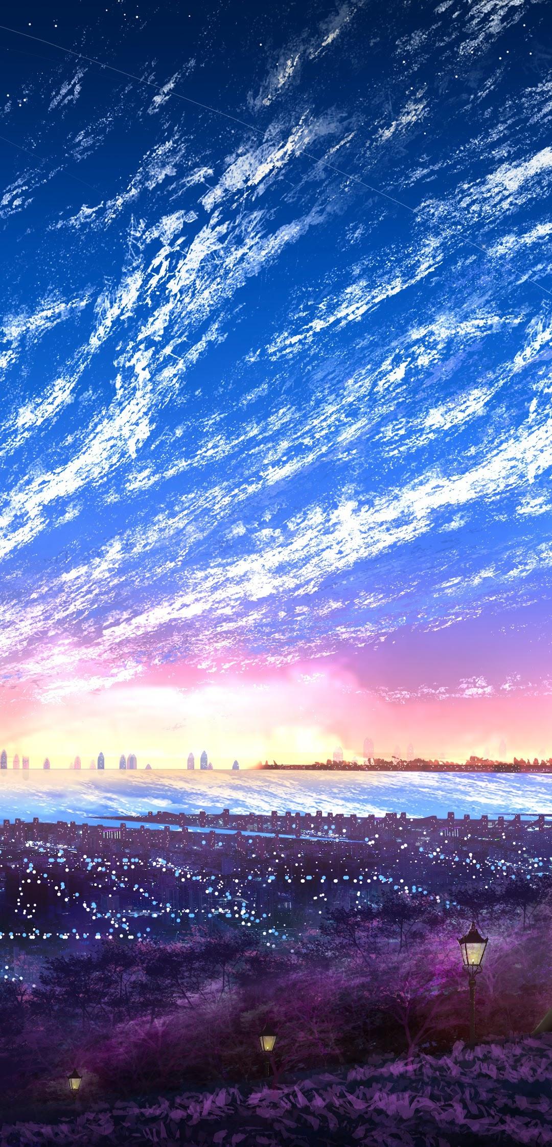 Sky, City, Scenery, Horizon, Landscape, Anime, K, Wallpapers